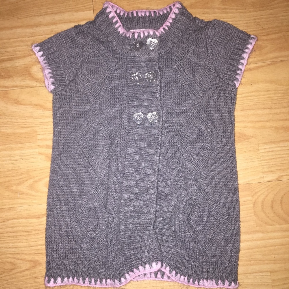 Little Lass  Baby Girls Sweater  SZ  24m  GRAY